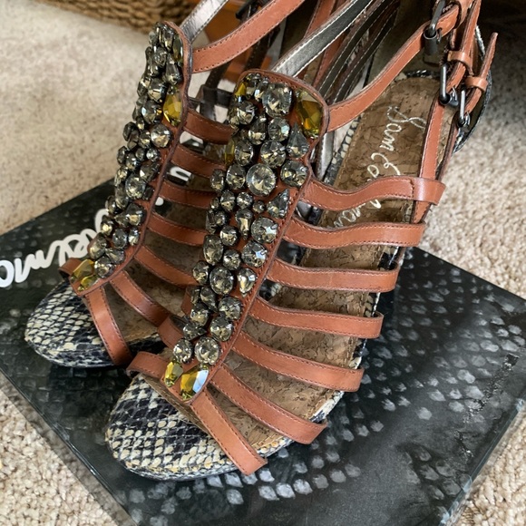 Sam Edelman strappy high heel sandals. - Picture 4 of 4